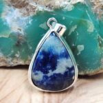 Afghanite 1.5" 925 Sterling Silver Pendant (REXT51-278)