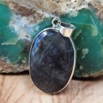 Labradorite 1.5" 925 Sterling Silver Pendant (REXT51-267)