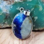 Afghanite 1.5" 925 Sterling Silver Pendant (REXT51-279)
