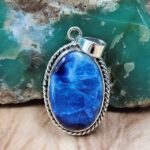 Afghanite 1.5" 925 Sterling Silver Pendant (REXT51-285)