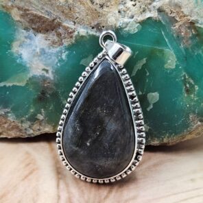 Purple Labradorite 1.75" 925 Sterling Silver Pendant (REXT51-269)