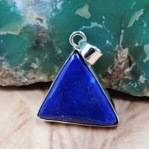 Lapis Lazuli 1" 925 Sterling Silver Pendant (REXT51-248)