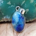 Afghanite 1" 925 Sterling Silver Pendant (REXT51-284)