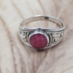 Dainty Ruby 925 Sterling Silver Ring (RS110-361)