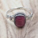 Dainty Ruby 925 Sterling Silver Ring (RS110-347)