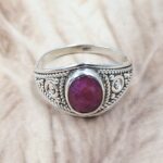 Dainty Ruby 925 Sterling Silver Ring (RS110-332)