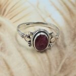 Dainty Ruby 925 Sterling Silver Ring (RS110-350)