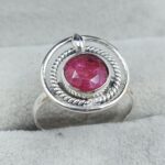 Dainty Ruby 925 Sterling Silver Ring (RS110-363)