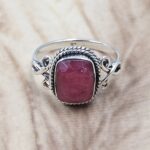 Dainty Ruby 925 Sterling Silver Ring (RS110-331)