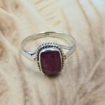 Dainty Ruby 925 Sterling Silver Ring (RS110-342)