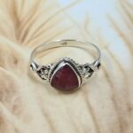 Dainty Ruby 925 Sterling Silver Ring (RS110-345)