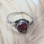 Dainty Ruby 925 Sterling Silver Ring (RS110-358)