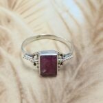 Dainty Ruby 925 Sterling Silver Ring (RS110-355)