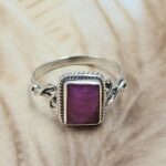 Dainty Ruby 925 Sterling Silver Ring (RS110-357)