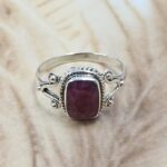 Dainty Ruby 925 Sterling Silver Ring (RS110-356)