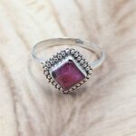 Dainty Ruby 925 Sterling Silver Ring (RS110-354)