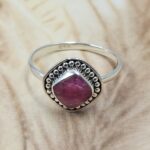 Dainty Ruby 925 Sterling Silver Ring (RS110-329)