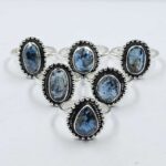 Kyanite 6 Pcs Wholesale Lot 925 Sterling Silver  Ring (REXT45-331)