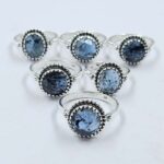 Kyanite 6 Pcs Wholesale Lot 925 Sterling Silver  Ring (REXT45-328)