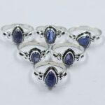 Tanzanite 6 Pcs Wholesale Lot 925 Sterling Silver Ring (REXT28-284)