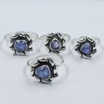 Tanzanite 4 Pcs Wholesale Lot 925 Sterling Silver  Ring (REXT28-290)