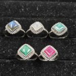 5 Pcs Wholesale Lot 925 Sterling Silver Ring (REXT70-14)