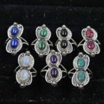 7 Pcs Wholesale Lot 925 Sterling Silver Ring (REXT70-25)