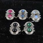 5 Pcs Wholesale Lot 925 Sterling Silver Ring (REXT70-13)