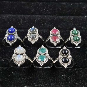 7 Pcs Wholesale Lot 925 Sterling Silver Men's Ring (REXT70-24)