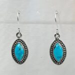 Mohave Turquoise 925 Sterling Silver Earrings (REXT28-270)