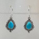 Mohave Turquoise 925 Sterling Silver Earrings (REXT28-274)