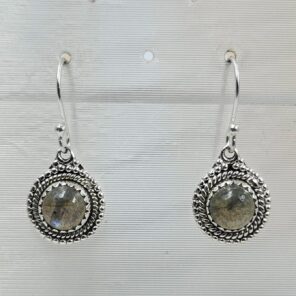 Labradorite 925 Sterling Silver Earrings (REXT55-465)
