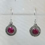 Ruby 925 Sterling Silver Earrings (REXT55-467)