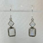 Rainbow Moonstone 925 Sterling Silver Earrings (REXT55-473)