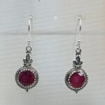 Ruby 925 Sterling Silver Earrings (REXT55-485)