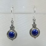 Lapis Lazuli 925 Sterling Silver Earrings (REXT55-486)