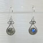 Labradorite 925 Sterling Silver Earrings (REXT55-506)