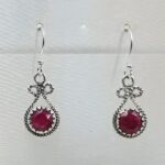 Ruby 925 Sterling Silver Earrings (REXT55-508)