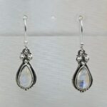 Rainbow Moonstone 925 Sterling Silver Earrings (REXT55-525)