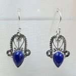 Lapis Lazuli 925 Sterling Silver Earrings (REXT55-527)