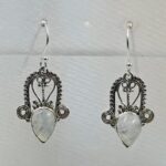 Rainbow Moonstone 925 Sterling Silver Earrings (REXT55-526)