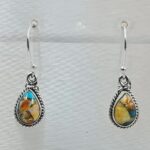 Spiny Oyster Turquoise 925 Sterling Silver Earrings (REXT28-309)