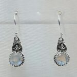Rainbow Moonstone 925 Sterling Silver Earrings (REXT28-292)