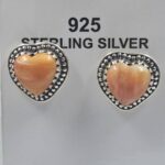 Spiny Oyster Shell 925 Sterling Silver Earrings (REXT61-161)