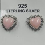 Pink Queen Conch 925 Sterling Silver Earrings (REXT61-163)
