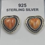 Spiny Oyster Shell 925 Sterling Silver Earrings (REXT61-162)