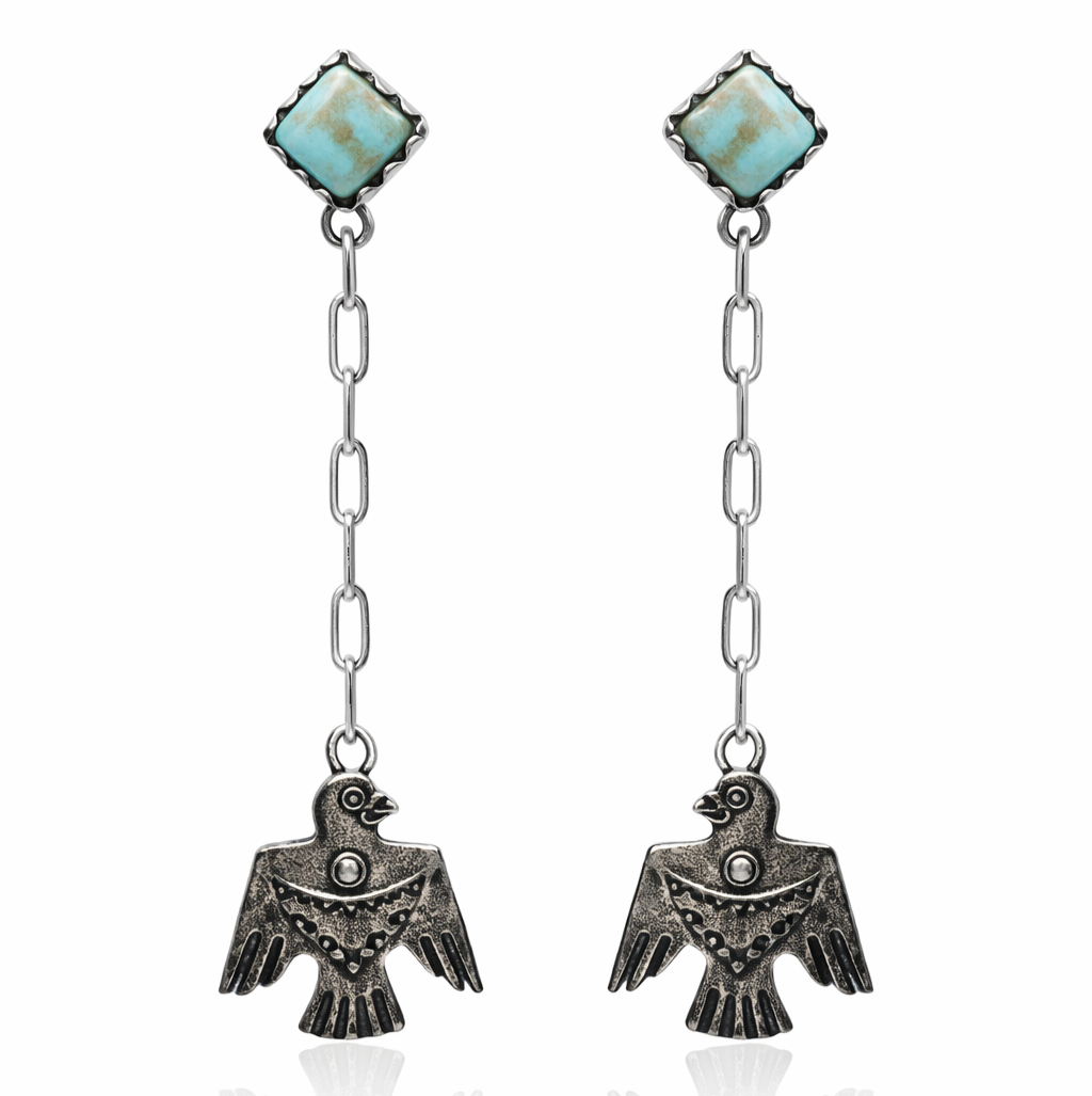 Mohave Turquoise American Eagle Stud