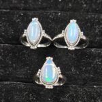 3 PCS Bulk Lot  Ethiopian Opal 925 Sterling Silver Rings (RS44-30)