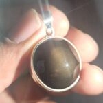Rainbow Obsidian 1.25" 925  Sterling Silver Pendant (RS18-219)