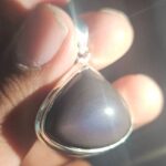 Rainbow Obsidian 1.25" 925  Sterling Silver Pendant (RS18-217)